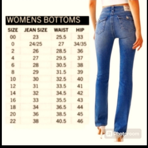 NWT True Religion Billie Style Blue Denim Straight Leg Jeans👖🆕 - Picture 8 of 8